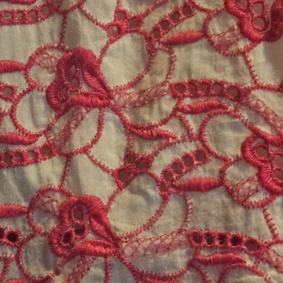 Anthropologie Y2K Embroider pink Micro Mini Skirt Summer Bloomers M - Picture 4 of 7